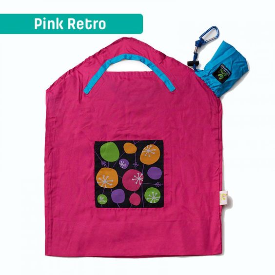 Onya Reusable Shopping Bag Pink Retro