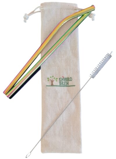 EnviroBren Rainbow Metal Straws - Image 3